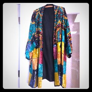 Sequined one of a kind hand made Tailored Jacket